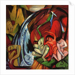 The Waterfall, 1912 by Franz Marc