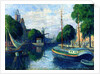 Barges on a Canal at Rotterdam, 1908 by Maximilien Luce