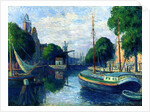 Barges on a Canal at Rotterdam, 1908 by Maximilien Luce