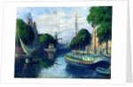Barges on a Canal at Rotterdam, 1908 by Maximilien Luce