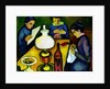 Three Women at the Table by the Lamp, 1912 by August Macke