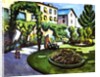 The Artist's Garden in Bonn, Germany, 1911 by August Macke