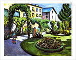 The Artist's Garden in Bonn, Germany, 1911 by August Macke