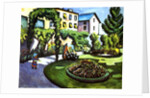 The Artist's Garden in Bonn, Germany, 1911 by August Macke