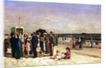 Punch & Judy on the Beach, Coney Island, 1880 by Samuel S. Carr