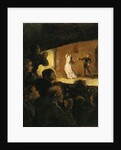 In the Theatre, 1860-64 by Honore Daumier