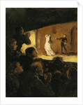 In the Theatre, 1860-64 by Honore Daumier