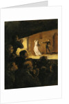 In the Theatre, 1860-64 by Honore Daumier