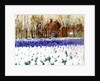 A Cottage and a Field of Hyacinths by George Hitchcock
