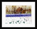 A Cottage and a Field of Hyacinths by George Hitchcock