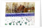 A Cottage and a Field of Hyacinths by George Hitchcock