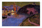 The Port of Pont-Aven, Brittany, 1891 by Emile Jourdan