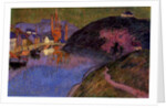The Port of Pont-Aven, Brittany, 1891 by Emile Jourdan