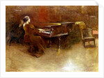 At the Piano, 1894 by John Alexander