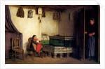 Interior of a Cottage, c.1870-77 by Albert Anker