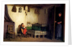Interior of a Cottage, c.1870-77 by Albert Anker