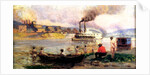 Steamboat on the Ohio, c.1900 by Thomas Pollock Anschutz