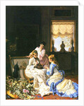 Girls with a Nest by Charles Baugniet