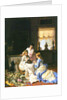 Girls with a Nest by Charles Baugniet