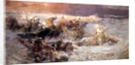 Pharaoh and his Army Drowning in the Red Sea, 1900 by Frederick Arthur Bridgman