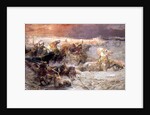 Pharaoh and his Army Drowning in the Red Sea, 1900 by Frederick Arthur Bridgman