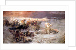 Pharaoh and his Army Drowning in the Red Sea, 1900 by Frederick Arthur Bridgman