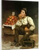 A Boy Eating Apples, 1878 by John George Brown