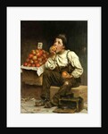 A Boy Eating Apples, 1878 by John George Brown