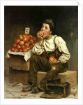 A Boy Eating Apples, 1878 by John George Brown