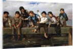 Boys Fishing, 1880 by John George Brown
