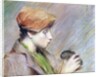 Suzanne Hoschedé with a Rabbit, 1891 by Theodore Earl Butler