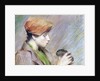 Suzanne Hoschedé with a Rabbit, 1891 by Theodore Earl Butler