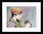 Suzanne Hoschedé with a Rabbit, 1891 by Theodore Earl Butler