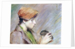 Suzanne Hoschedé with a Rabbit, 1891 by Theodore Earl Butler