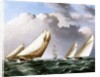American Yachts Racing, c.1875 by James E. Buttersworth