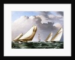 American Yachts Racing, c.1875 by James E. Buttersworth