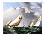American Yachts Racing, c.1875 by James E. Buttersworth