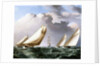 American Yachts Racing, c.1875 by James E. Buttersworth