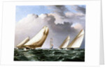 American Yachts Racing, c.1875 by James E. Buttersworth