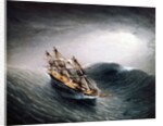 A Schooner in Heavy Sea by James E. Buttersworth
