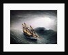 A Schooner in Heavy Sea by James E. Buttersworth