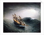 A Schooner in Heavy Sea by James E. Buttersworth
