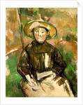 Girl with a Straw Hat, 1896 by Paul Cezanne
