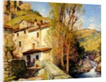 Old Mill at Pelago, Italy, 1913 by Willard Leroy Metcalf