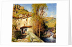 Old Mill at Pelago, Italy, 1913 by Willard Leroy Metcalf
