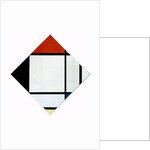 Lozenge Composition in Red, Black, Blue and Yellow, 1925 by Piet Mondrian