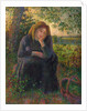 A Pensive Peasant Girl, 1892 by Camille Pissarro