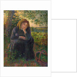 A Pensive Peasant Girl, 1892 by Camille Pissarro