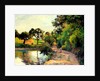 A Pond at Montfoucault, 1874 by Camille Pissarro