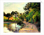 A Pond at Montfoucault, 1874 by Camille Pissarro